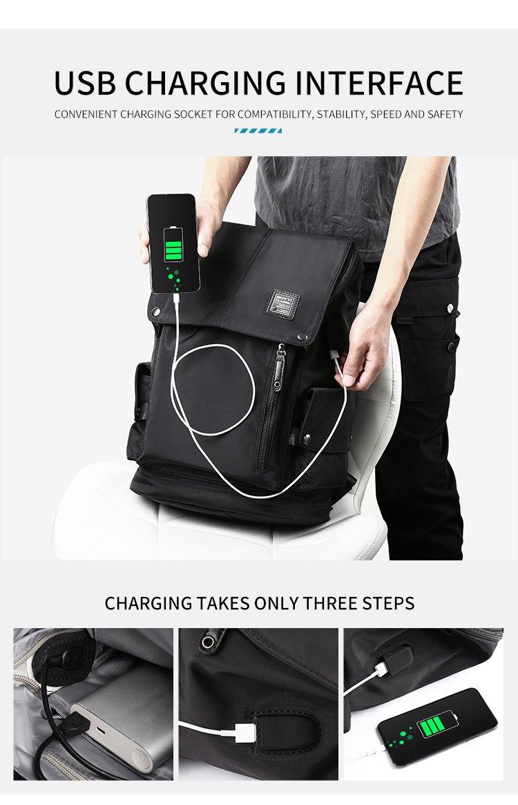 Buy Anti-Theft Backpack With USB Charging Port Online Australia at BargainTown