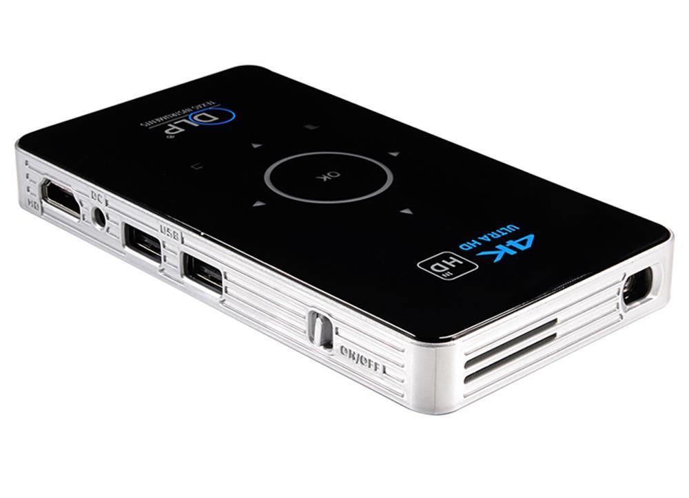 Buy Mini 4K DLP Android Portable WiFi Projector Online Australia at BargainTown