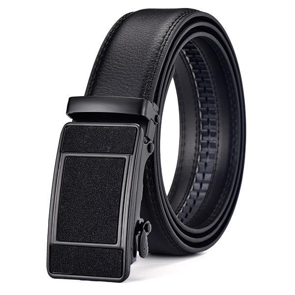 Contacts Genuine Leather Belt for Men with Autolock Buckle - Micro Adjustable Belt Fit Everywhere | Formal & Casual | Elegant Gift Box