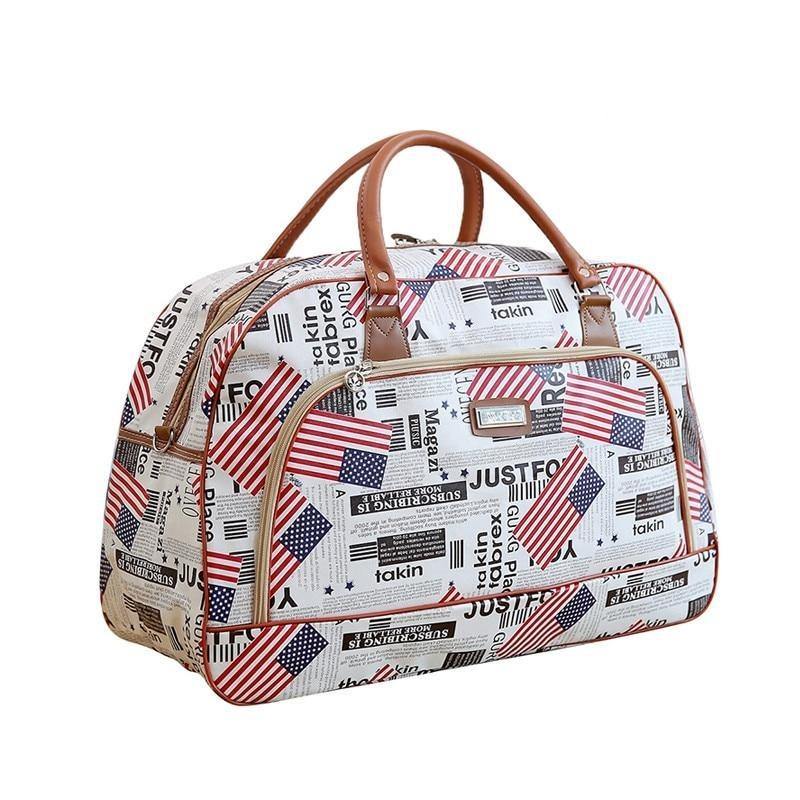 Buy PU Leather Waterproof Travel Duffle Bag Online Australia at BargainTown