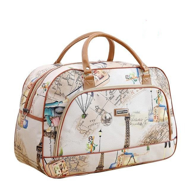 Buy PU Leather Waterproof Travel Duffle Bag Online Australia at BargainTown