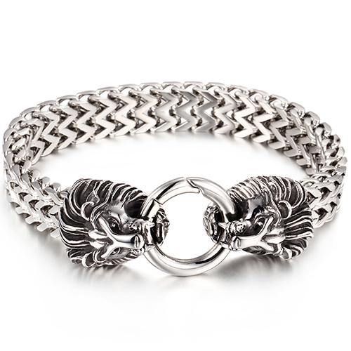 Buy Men's Lion Head Stainless Steel Bracelet Online Australia at BargainTown