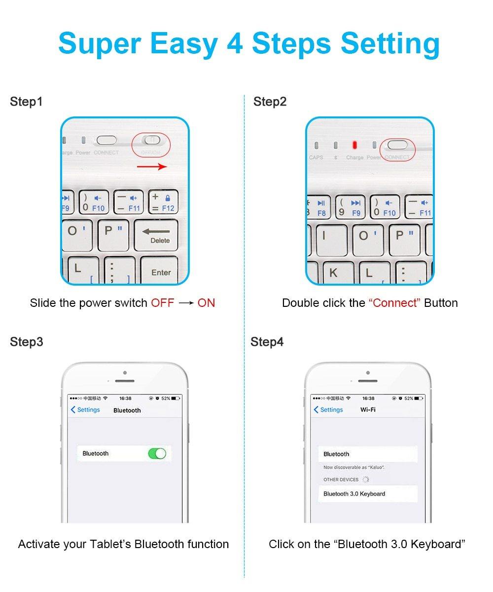 Buy Mini Rechargeable Wireless Bluetooth Keyboard Online Australia at BargainTown