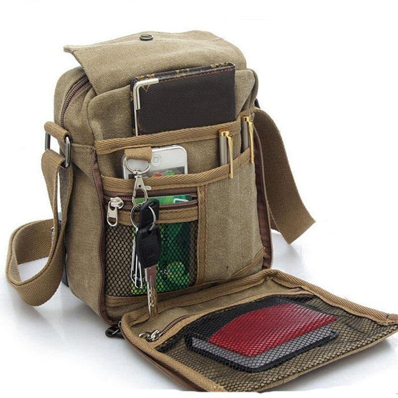 Buy Men's Canvas Messenger/Travel Shoulder Bag Online Australia at BargainTown