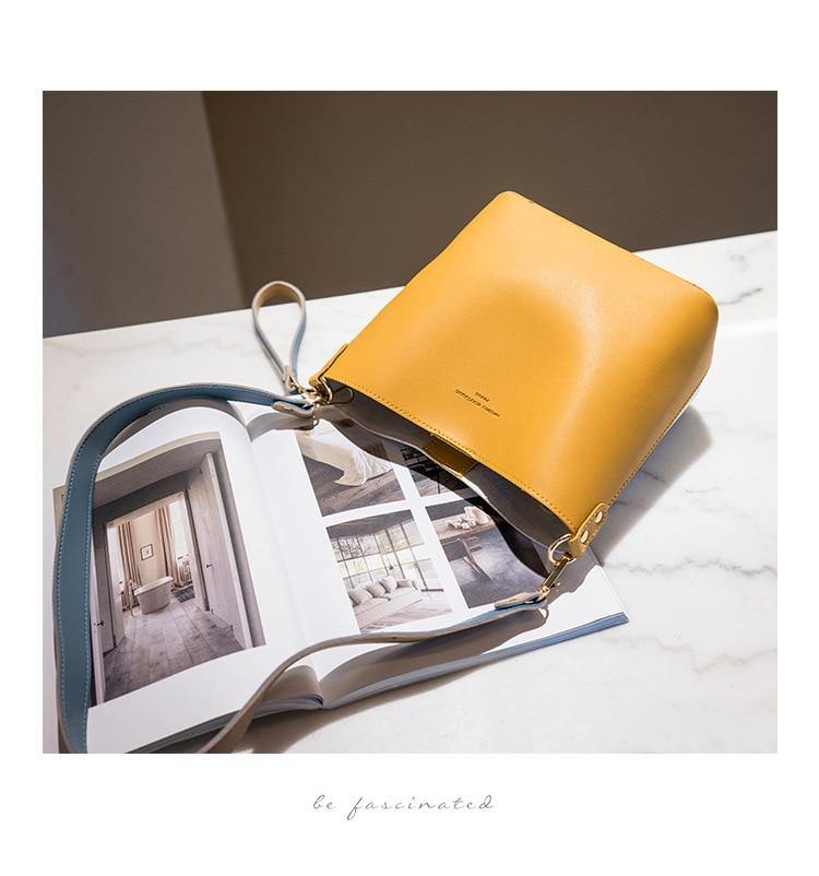 Buy Summer Bucket PU Leather Shoulder Bag Online Australia at BargainTown