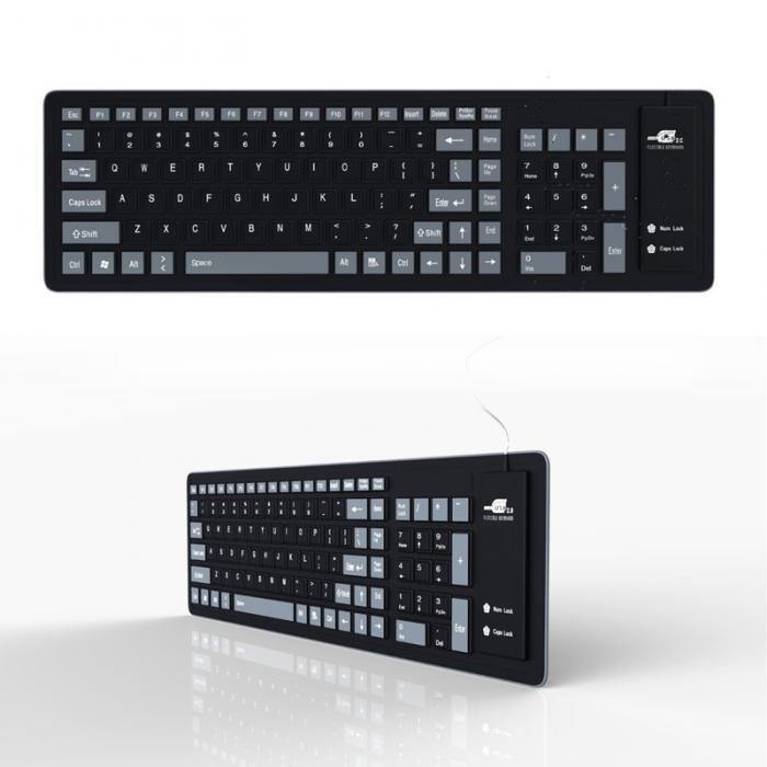 Buy Waterproof Roll Up Wired Keyboard Online Australia at BargainTown