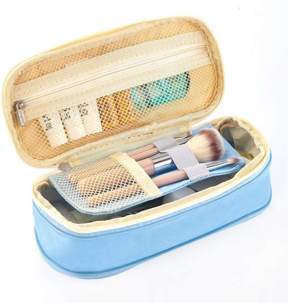 Buy Canvas Dual Use Pencil Case Travel Cosmetic Organiser Makeup Bag Online Australia at BargainTown