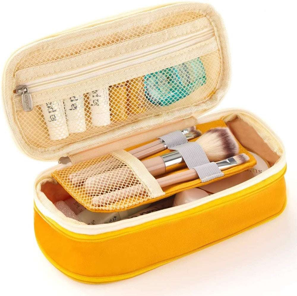 Buy Canvas Dual Use Pencil Case Travel Cosmetic Organiser Makeup Bag Online Australia at BargainTown