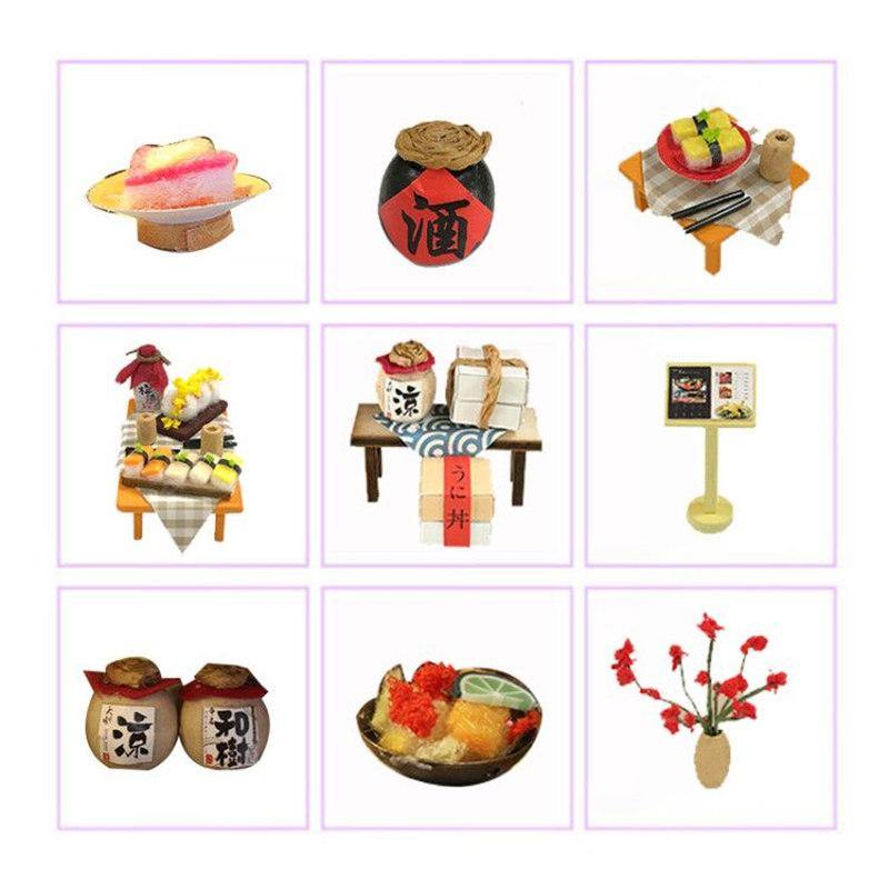 Buy DIY Wooden Japanese Miniature Sushi Dollhouse Online Australia at BargainTown