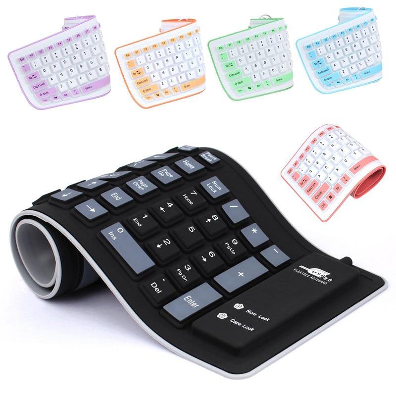 Buy Waterproof Roll Up Wired Keyboard Online Australia at BargainTown
