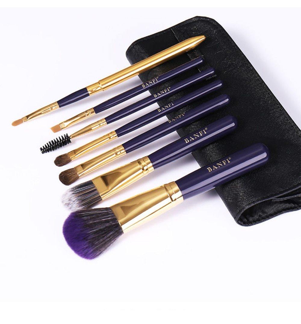 Buy 7 Pieces Travel Makeup Brush Set Online Australia at BargainTown
