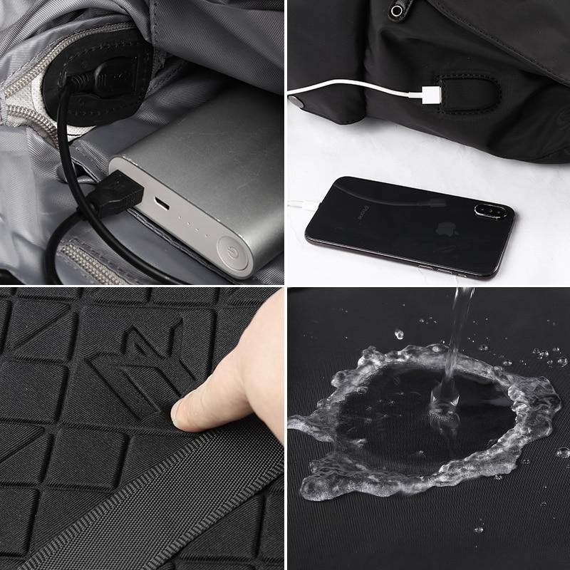 Buy Anti-Theft Backpack With USB Charging Port Online Australia at BargainTown