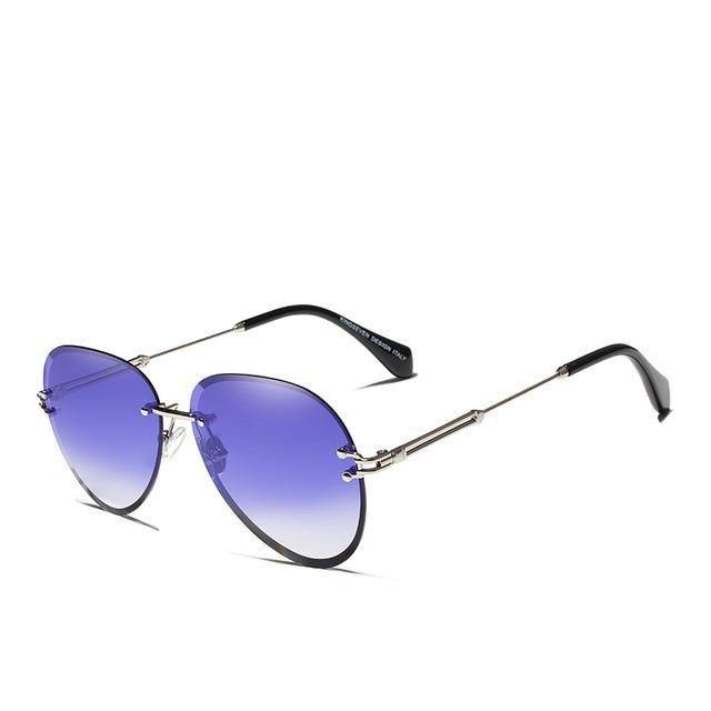 Buy Vintage Rimless Gradient Lens Women's Polarized Sunglasses Online Australia at BargainTown