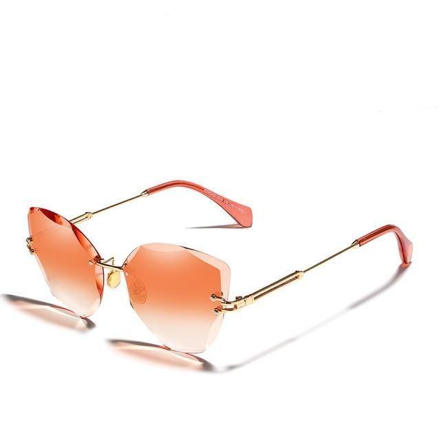 Buy Rimless Vintage Gradient Lens Women's Sunglasses Online Australia at BargainTown