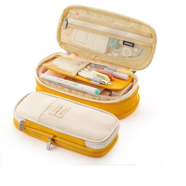 Buy Canvas Dual Use Pencil Case Travel Cosmetic Organiser Makeup Bag Online Australia at BargainTown