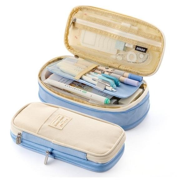 Buy Canvas Dual Use Pencil Case Travel Cosmetic Organiser Makeup Bag Online Australia at BargainTown