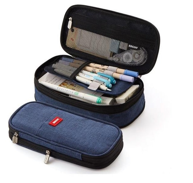 Buy Canvas Dual Use Pencil Case Travel Cosmetic Organiser Makeup Bag Online Australia at BargainTown