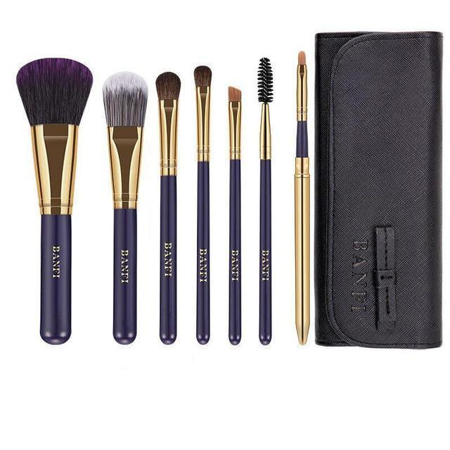 Buy 7 Pieces Travel Makeup Brush Set Online Australia at BargainTown