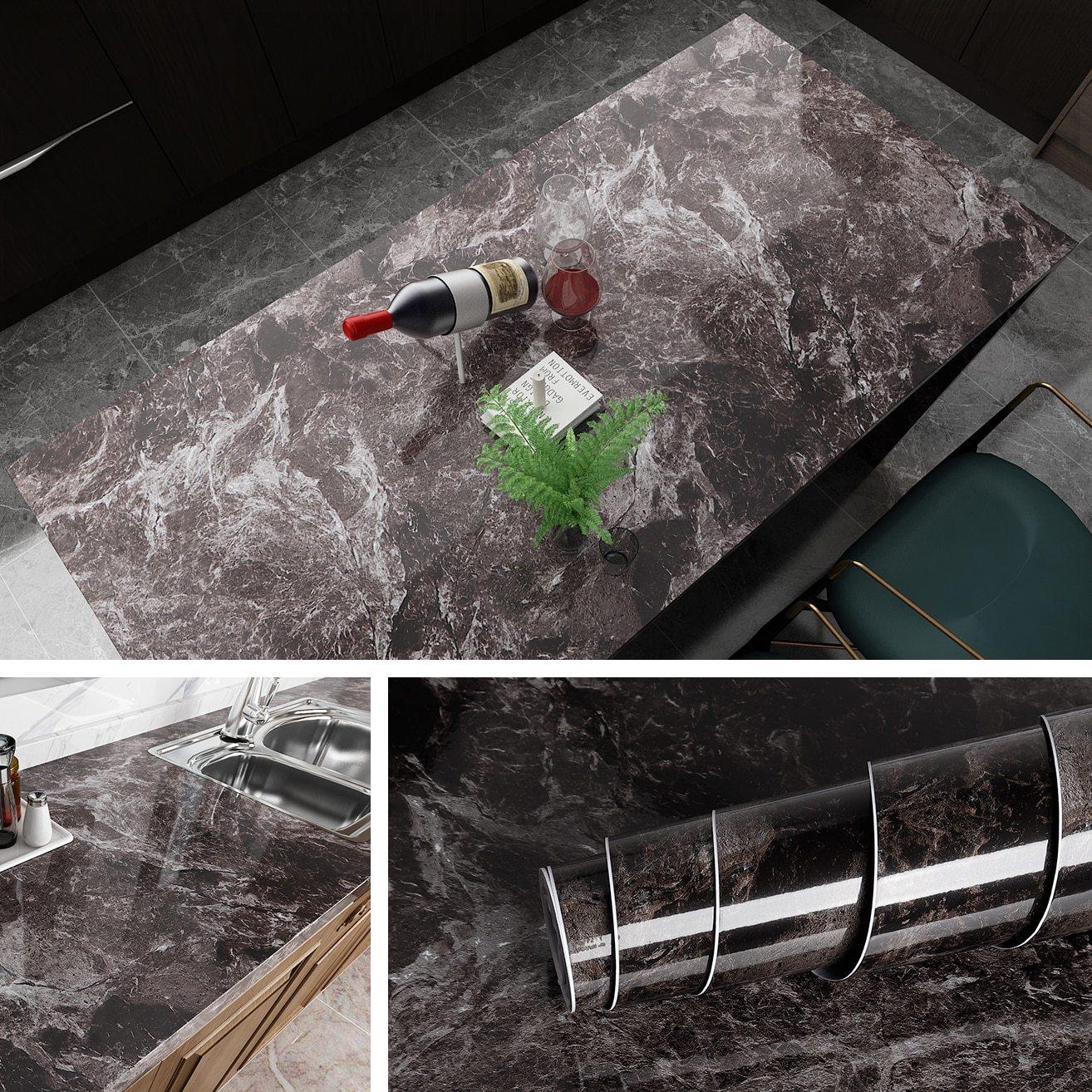 Buy Waterproof Removable Marble Self Adhesive Wallpaper Contact Paper Online Australia at BargainTown