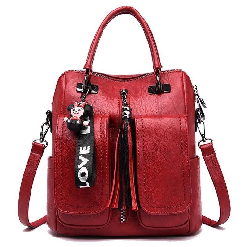 Buy Vintage Leather Backpack Shoulder Bag Online Australia at BargainTown