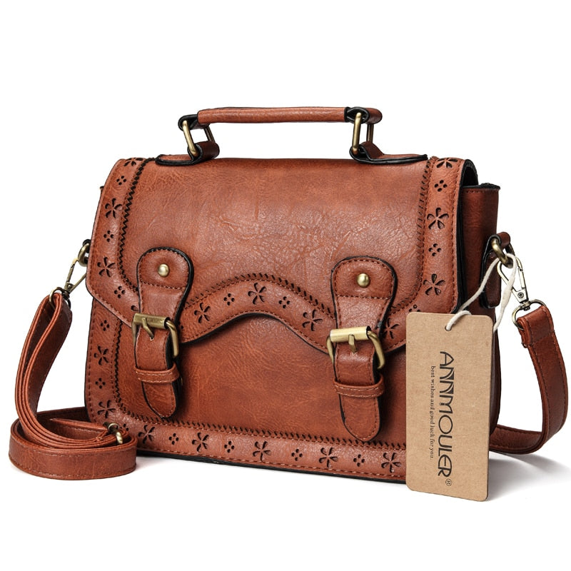 Buy Vintage PU Leather Shoulder Bag Online Australia at BargainTown