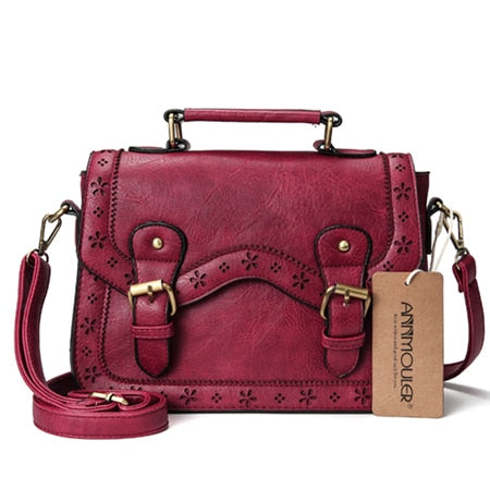 Buy Vintage PU Leather Shoulder Bag Online Australia at BargainTown
