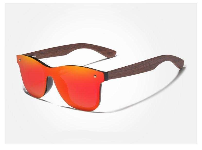 Buy Handmade Wooden Walnut Polarized Mirror Women's Sunglasses Online Australia at BargainTown