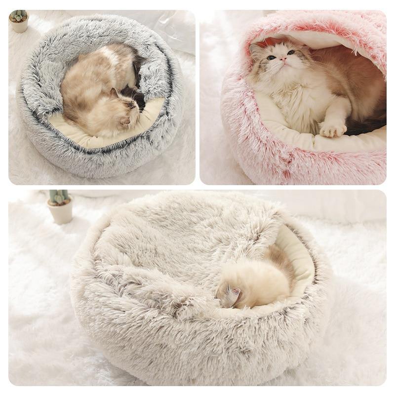Buy Cosy Soft Plush Cat Bed Online Australia at BargainTown