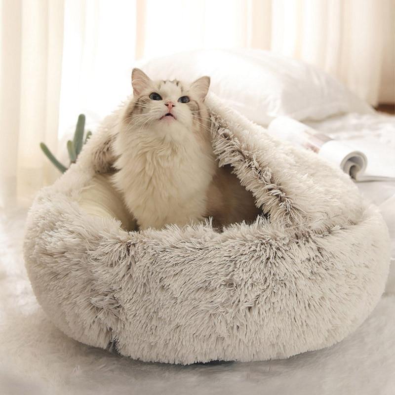 Buy Cosy Soft Plush Cat Bed Online Australia at BargainTown