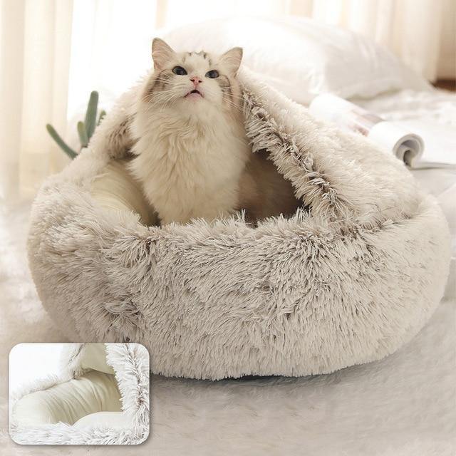 Buy Cosy Soft Plush Cat Bed Online Australia at BargainTown