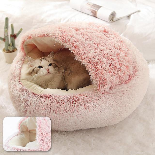 Buy Cosy Soft Plush Cat Bed Online Australia at BargainTown
