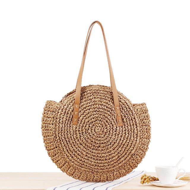 Shoulder Bag Round Straw Bag Australia Women Handmade Round Woven