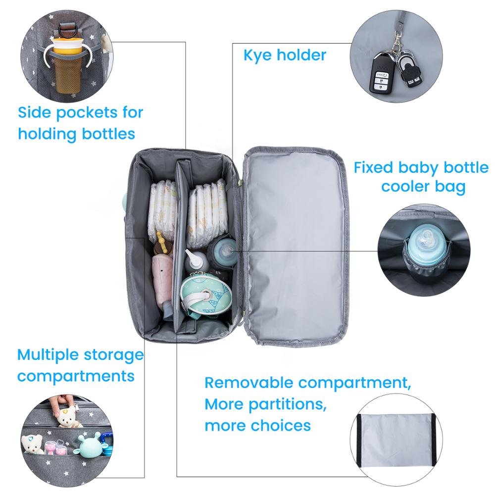Buy Large Capacity Backpack Organiser Stroller Bag Nappy Bag Online Australia at BargainTown