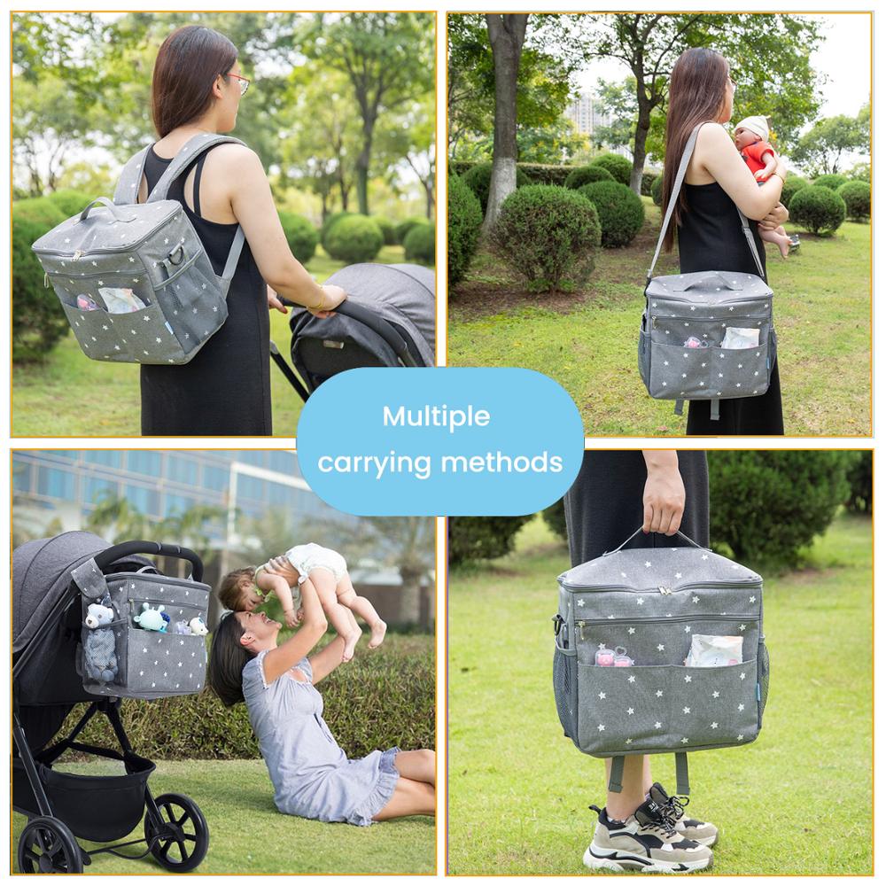 Buy Large Capacity Backpack Organiser Stroller Bag Nappy Bag Online Australia at BargainTown