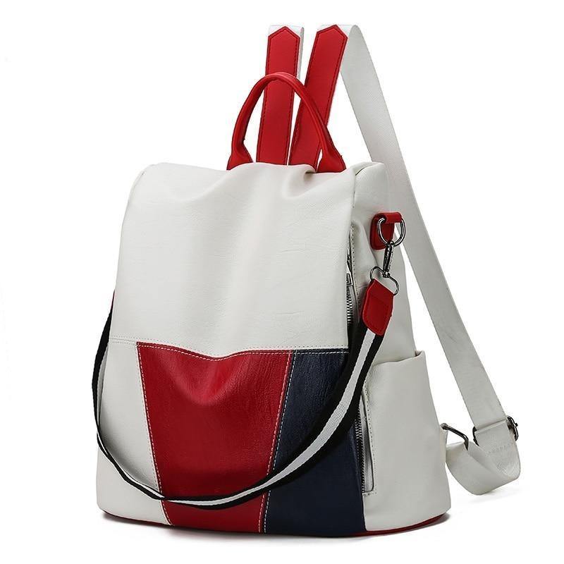 Buy Anti-Theft Casual Leather Backpack Online Australia at BargainTown