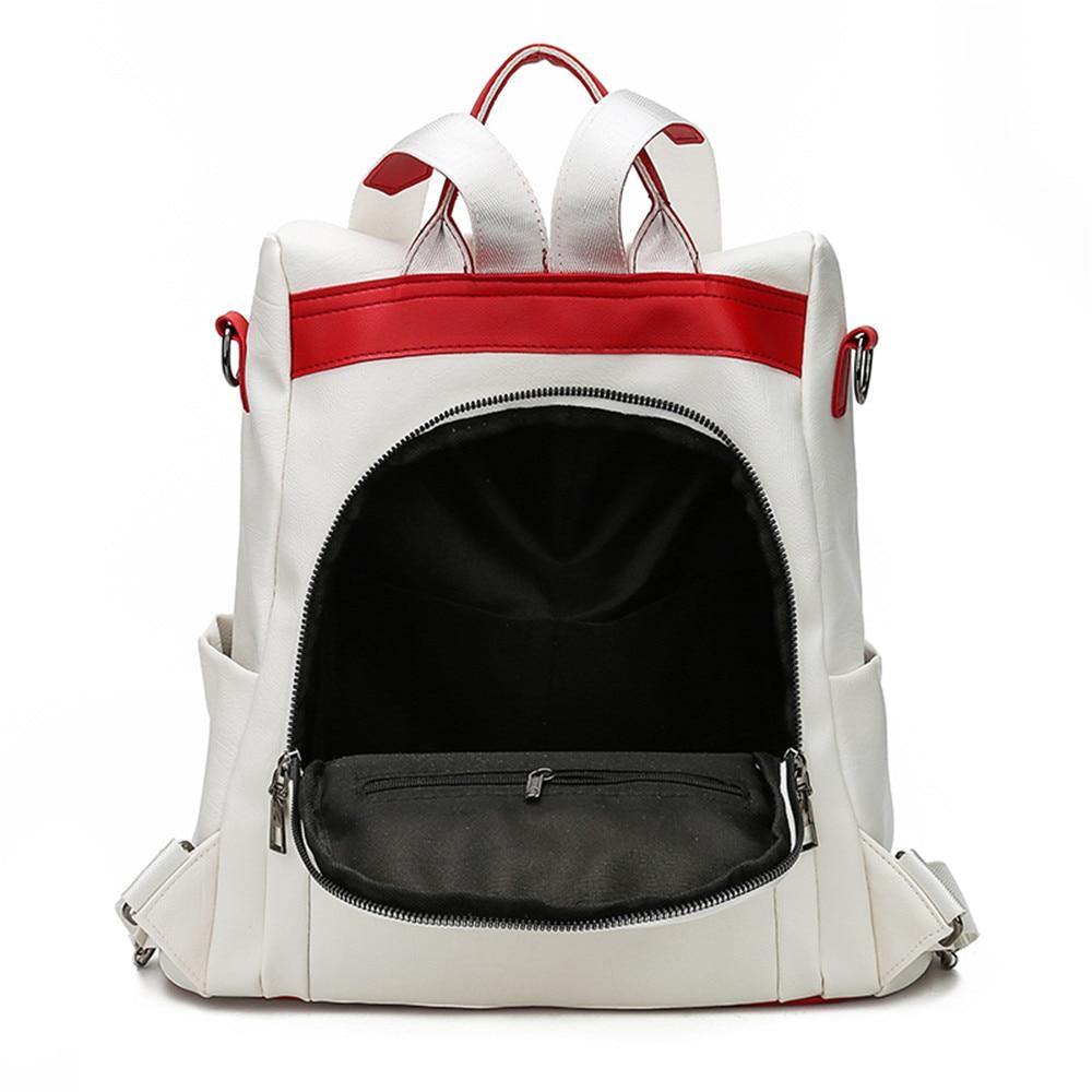 Buy Anti-Theft Casual Leather Backpack Online Australia at BargainTown