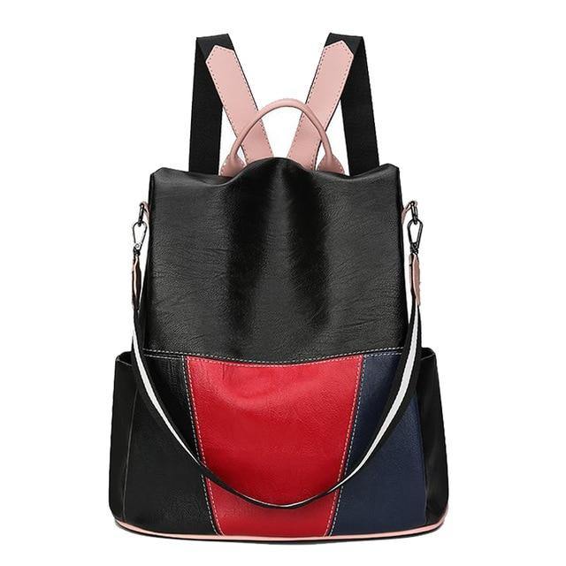 Buy Anti-Theft Casual Leather Backpack Online Australia at BargainTown