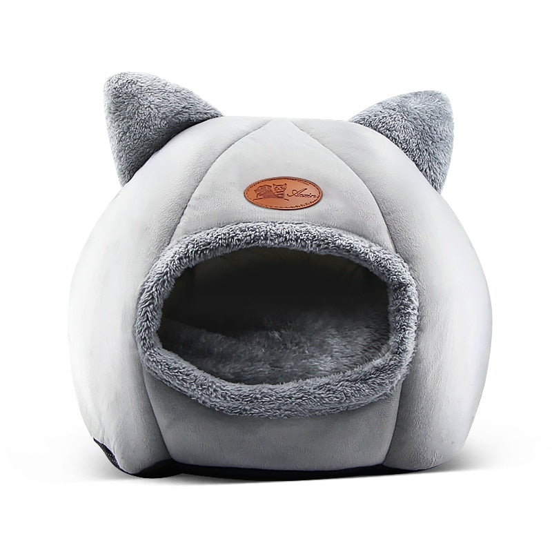 Buy Cat Ears Comfy Deep Sleep Cat Bed Cat Cave Online Australia at BargainTown