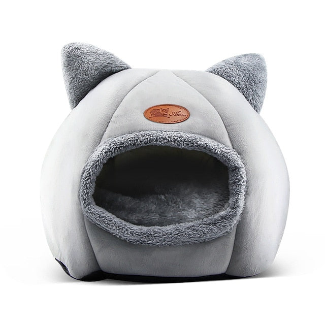 Buy Cat Ears Comfy Deep Sleep Cat Bed Cat Cave Online Australia at BargainTown