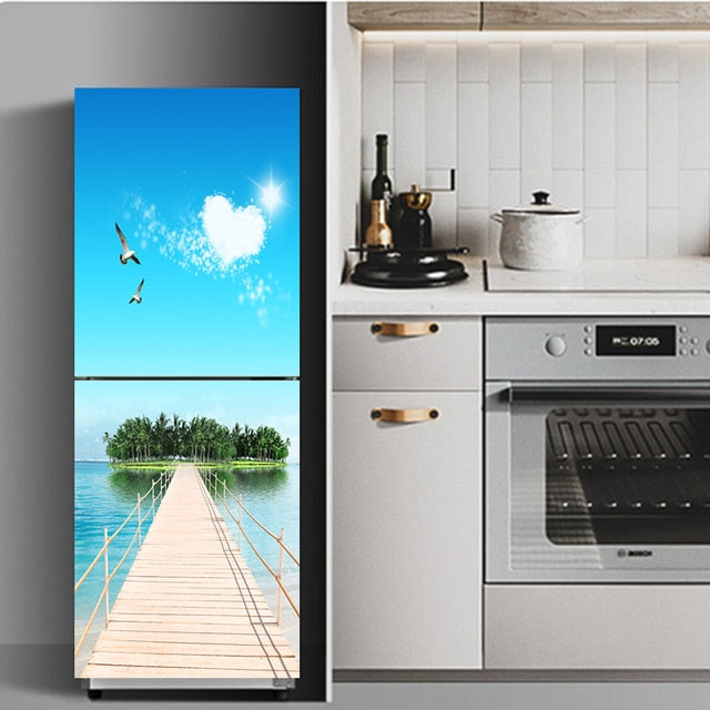 Buy Vinyl Self Adhesive Refrigerator Decor Stickers Online Australia at BargainTown