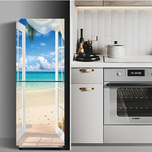 Buy Vinyl Self Adhesive Refrigerator Decor Stickers Online Australia at BargainTown