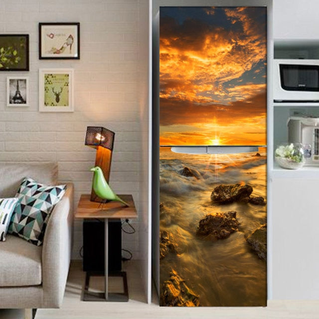 Buy Vinyl Self Adhesive Refrigerator Decor Stickers Online Australia at BargainTown