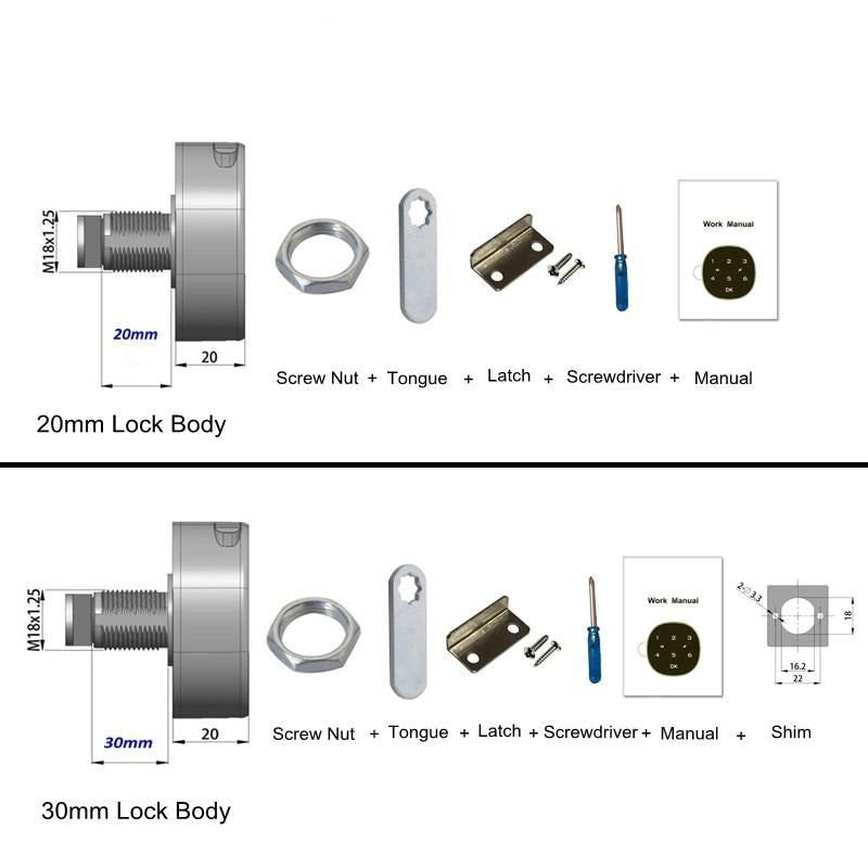 Buy Touch Screen Digital Password Smart Security Cabinet Lock Online Australia at BargainTown