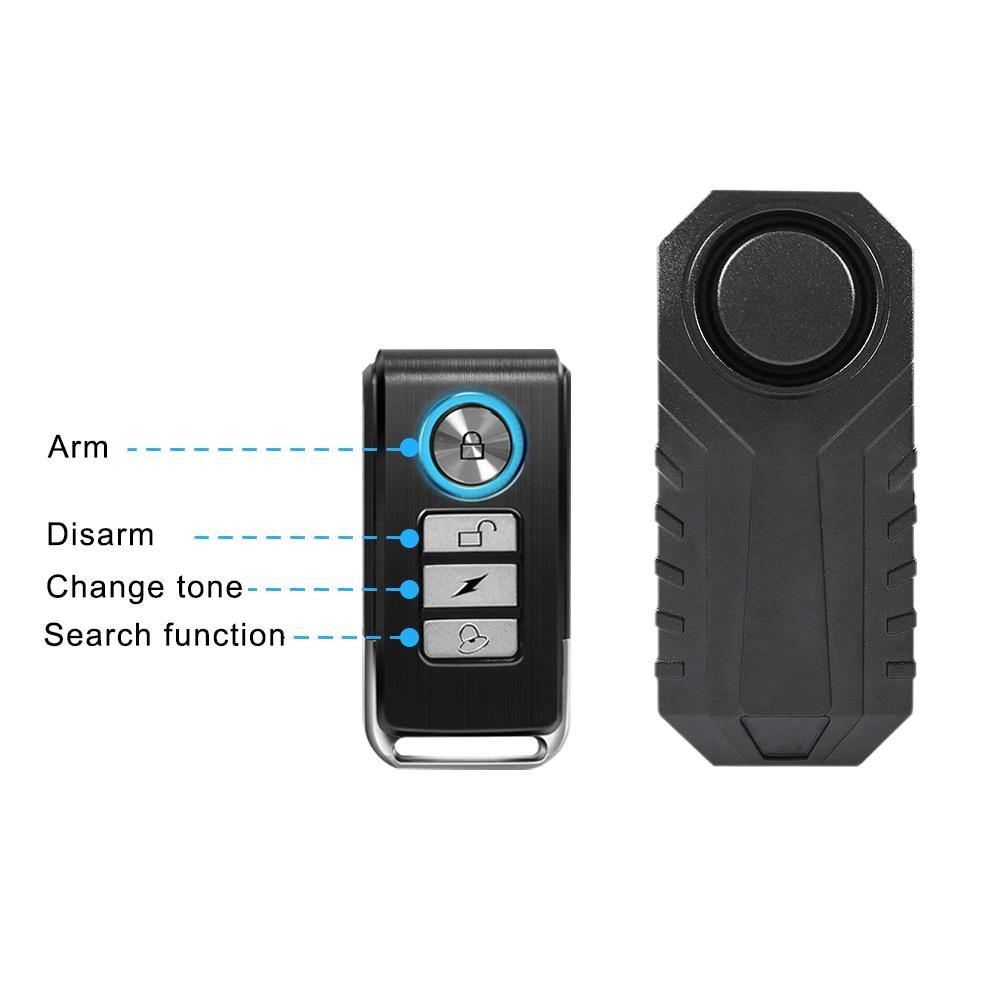 Buy Waterproof Remote Control Anti-Theft Anti-Lost Bike Motorcycle Vibration Security Alarm System Online Australia at BargainTown
