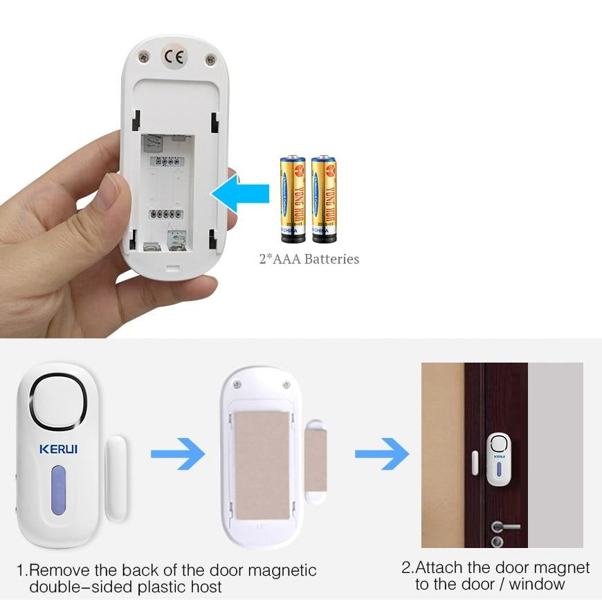 Buy 120db Wireless Magnetic Door/Window Security Burglar Sensor Alarm Kit Online Australia at BargainTown