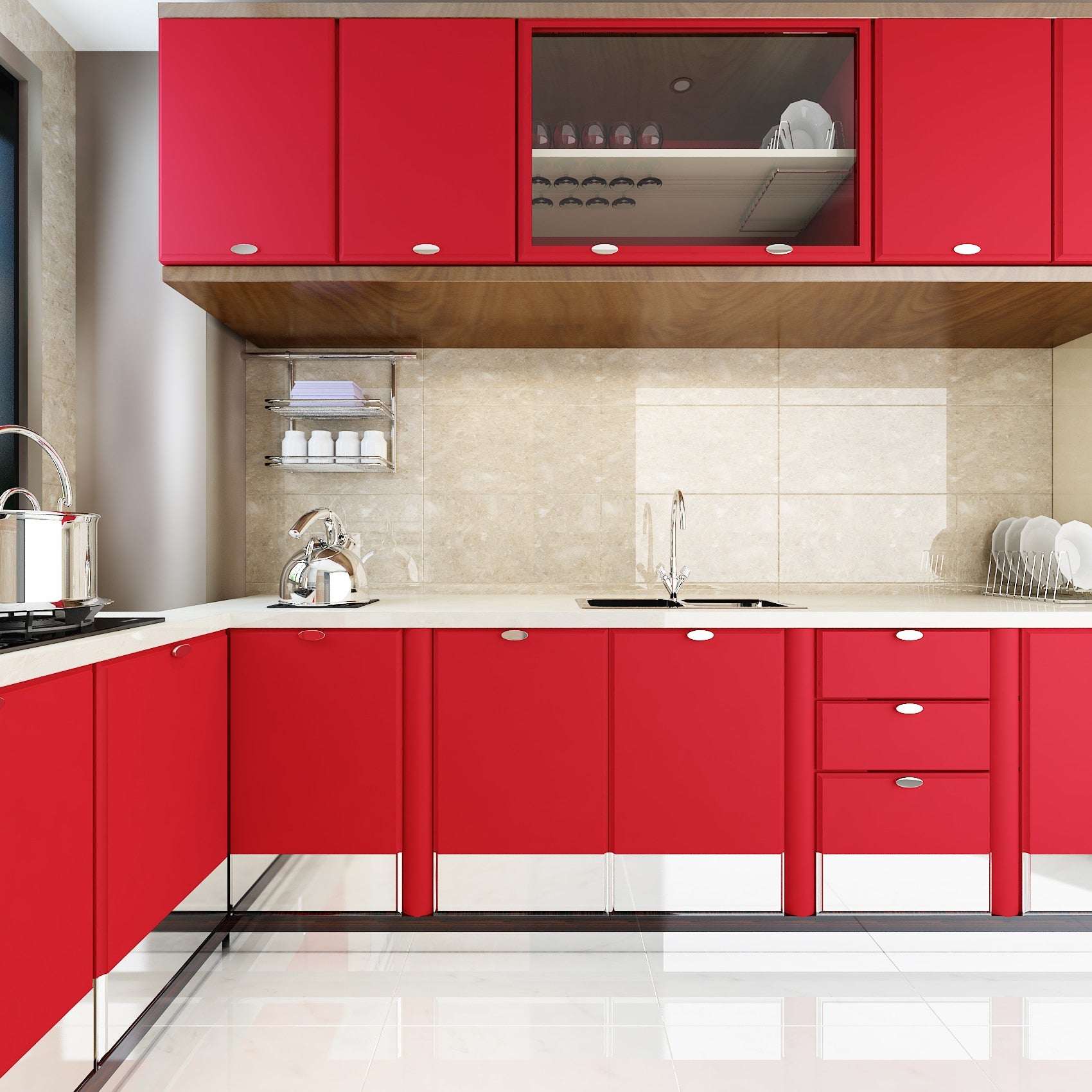 Buy Matte And Shinny Self Adhesive Contact Paper Wallpaper For Kitchen Bathroom Cabinets Online Australia at BargainTown