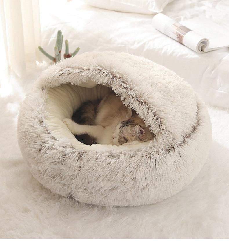 Buy Cosy Soft Plush Cat Bed Online Australia at BargainTown