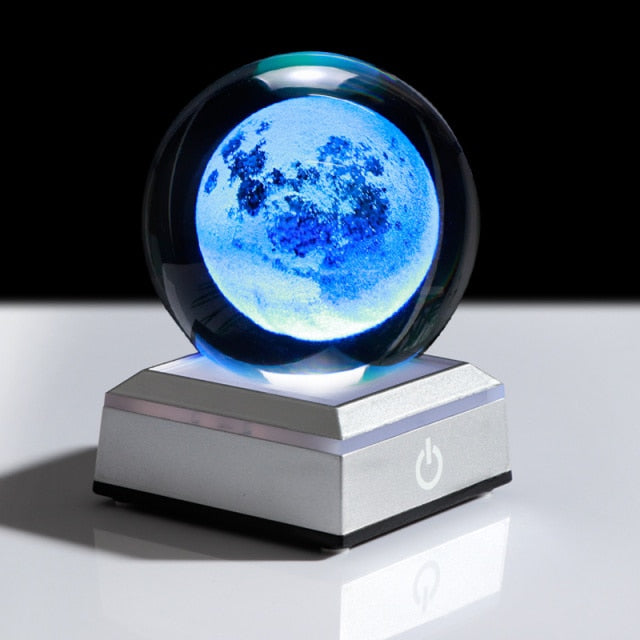 Buy K9 Crystal 3D Laser Engraved Solar System Light Online Australia at BargainTown