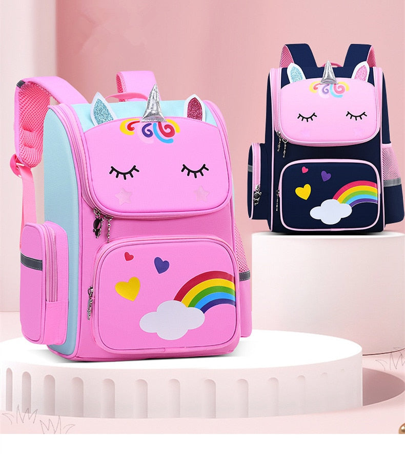 Buy Rainbow Unicorn Primary School Backpack Lightweight Waterproof Online Australia at BargainTown