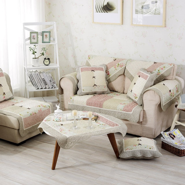 Buy Cotton Quilted Sofa Covers Non-Slip Online Australia at BargainTown